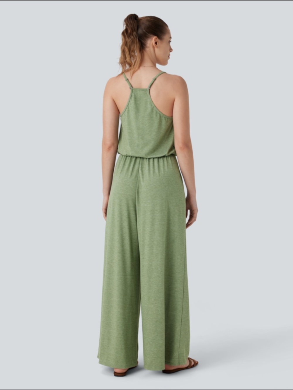 Halara Adjustable & Removable Strap Pocket Wide Leg Jumpsuit - Picture 6 of 9